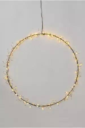 Adventskrans metall med lys til vindu